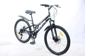 Велосипед 24" ARIA MS242D, черный/серебристый MS242D-BS