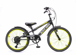 Велосипед Black Aqua Sport 20", 6ск (графитово-зеленый) KG2023S