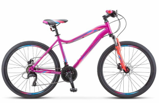 STELS Велосипед Miss-5000 D 26" (18" Фиолетовый/розовый)
