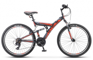 STELS Велосипед Focus MD 21-sp 26" (18" Чёрный/красный), арт. V010