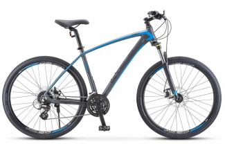 STELS Велосипед Navigator-750 27.5" MD (21" Антрацитовый/Синий)