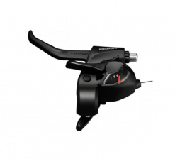 Шифтер/торм.ручка SHIMANO Taurney. EF41.лев 3 ск, трос 1800мм, черный, арт.  590135