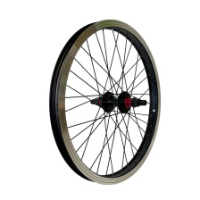 Колесо 20" заднее для BMX, двойной алюм.обод48отв,втулкаKT-S2TRсталь,гайка,ось14 без трещетки Х87849