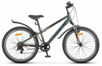 STELS Велосипед Turbo 470 24MD (13.5" Матовый темно-зеленый)