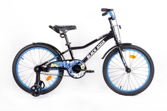 Велосипед BlackAqua Rainer 18" Alloy (черный-синий) KG1832
