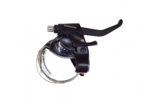 Шифтер/торм.ручка SHIMANO Taurney. EF41.лев 6 ск, трос 2050мм, черный, арт.  590136