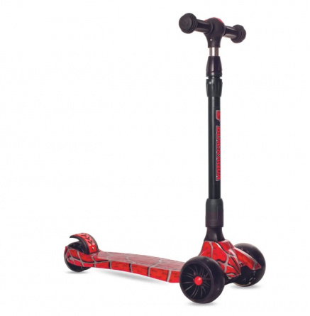 Самокат MG055 светящиеся колёса, КРАСНЫЙ фото 1