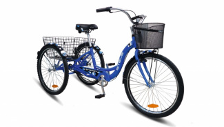 STELS Велосипед Energy-III 26" (16" Синий/золотой), арт. K010