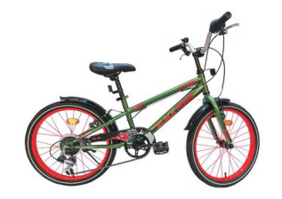 Велосипед Black Aqua Sport 20", 6ск (хаки-оранжевый) KG2023S
