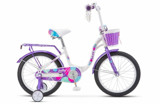 STELS Велосипед Jolly 18" (11" Белый/фиолетовый) арт. V010