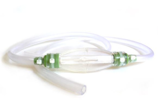 Шланг перекачки топлива с пластиковым клапаном (груша) TPU