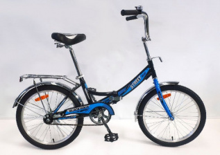 Велосипед BA Street Beat 121 20"; 1s (РФ) (12", черный-синий) YF-701CTR