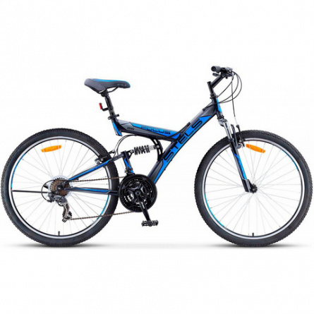 STELS Велосипед Focus 26"V 18-sp (18" Темно-синий/синий), арт. V030 фото 1