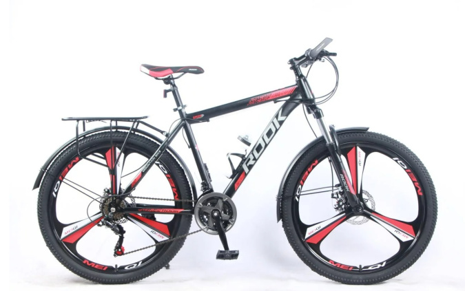 Велосипед 26" Rook MS265D, черный/красный MS265D-BK/RD фото 1
