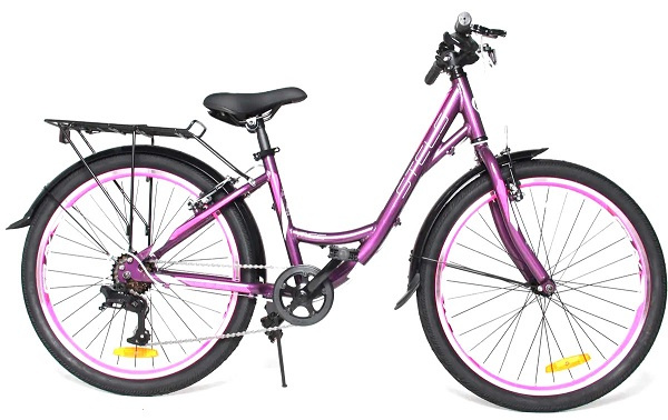 STELS Велосипед Miss-4300 24" V (14" Фиолетовый/розовый), арт. V010 фото 1