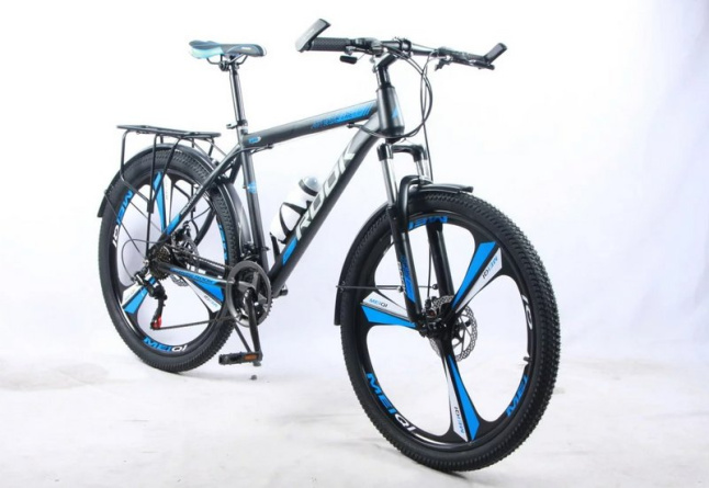 Велосипед 26" Rook MS265D, черный/синий MS265D-BK/BU фото 1