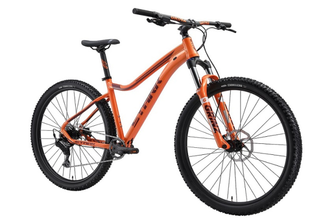 Велосипед Stark'24 Tactic 29.4 HD оранжевый металлик/темно-красный металлик 16" фото 1
