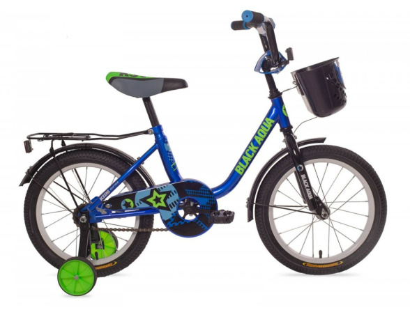 Велосипед BlackAqua 1804 (с корзиной, синий) DK-1804 фото 1