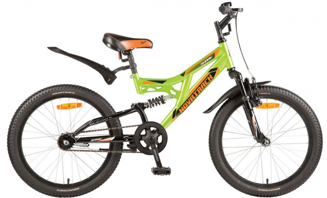 Велосипед NOVATRACK 20" SHARK  салатовый сталь 1 скор. 140672 фото 1