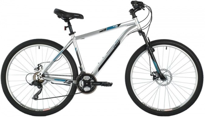Велосипед FOXX 26" AZTEC D серебристый, сталь, размер 18" 146575 фото 1