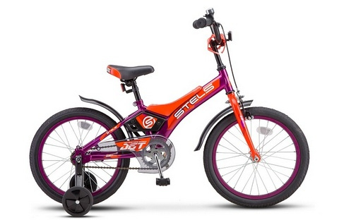 STELS Велосипед ORION 16 Jet  (9" Фиолетовый/оранжевый), арт. Z010 фото 1