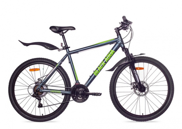 Велосипед BLACK AQUA Cross 2651 D matt 26" (серый-салатовый) GL-318D фото 1