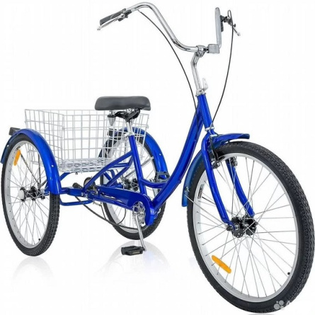 Велосипед  ROLIZ 26-607 трёх-колёсный синий фото 1