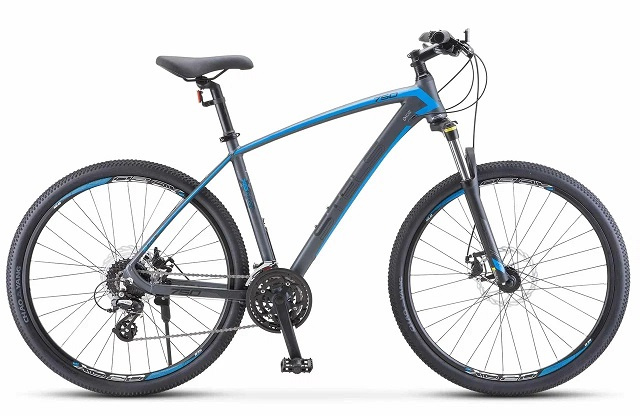 STELS Велосипед Navigator-750 27.5" MD (16" Антрацитовый/синий), арт. V010 фото 1