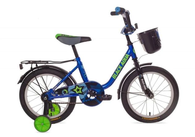 Велосипед BlackAqua 1604 (с корзиной, синий) DK-1604 фото 1