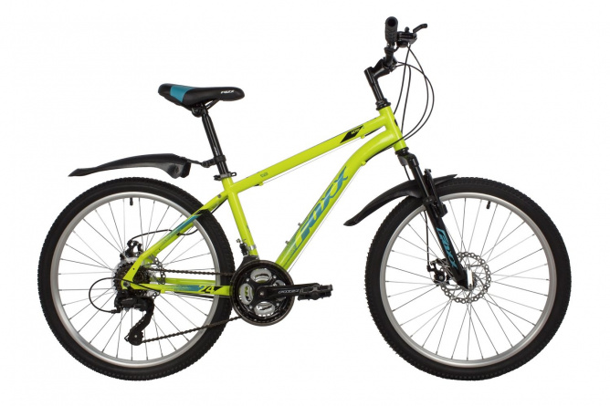 Велосипед FOXX 24" AZTEC D зеленый, сталь, размер 14" 154814 фото 1