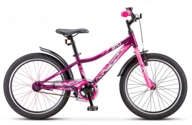 STELS Велосипед Pilot-210 20" (11" фиолетовый/розовый), арт. Z010 фото 1