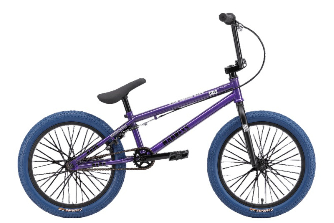Велосипед Stark'24 Madness BMX 4 серо-фиолетовый/черный/темно-синий фото 1