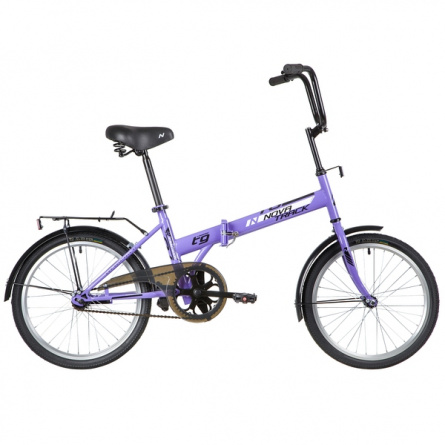 Велосипед NOVATRACK 20" складной, TG30, фиолетовый, тормоз нож,двойной обод,сид.и руль комфор 140676 фото 1