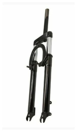 Вилка амортизационная TRIX 26"х1-1/8", алюминий, пружинно-эластомерная, безрезьбовой, шток 255мм. фото 1